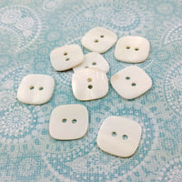 Square MOP buttons - Mother of Pearl Shell Buttons 18mm