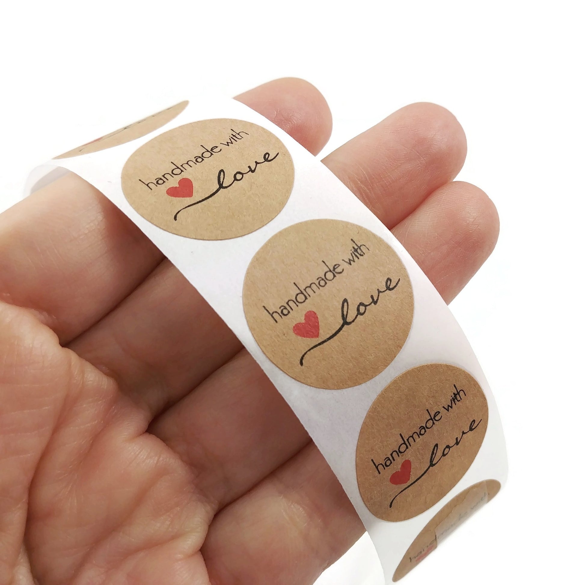 50 Handmade with love stickers