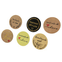 50 Handmade with love stickers