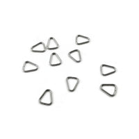 Anneaux triangles argent hypoallergénique en acier inoxydable