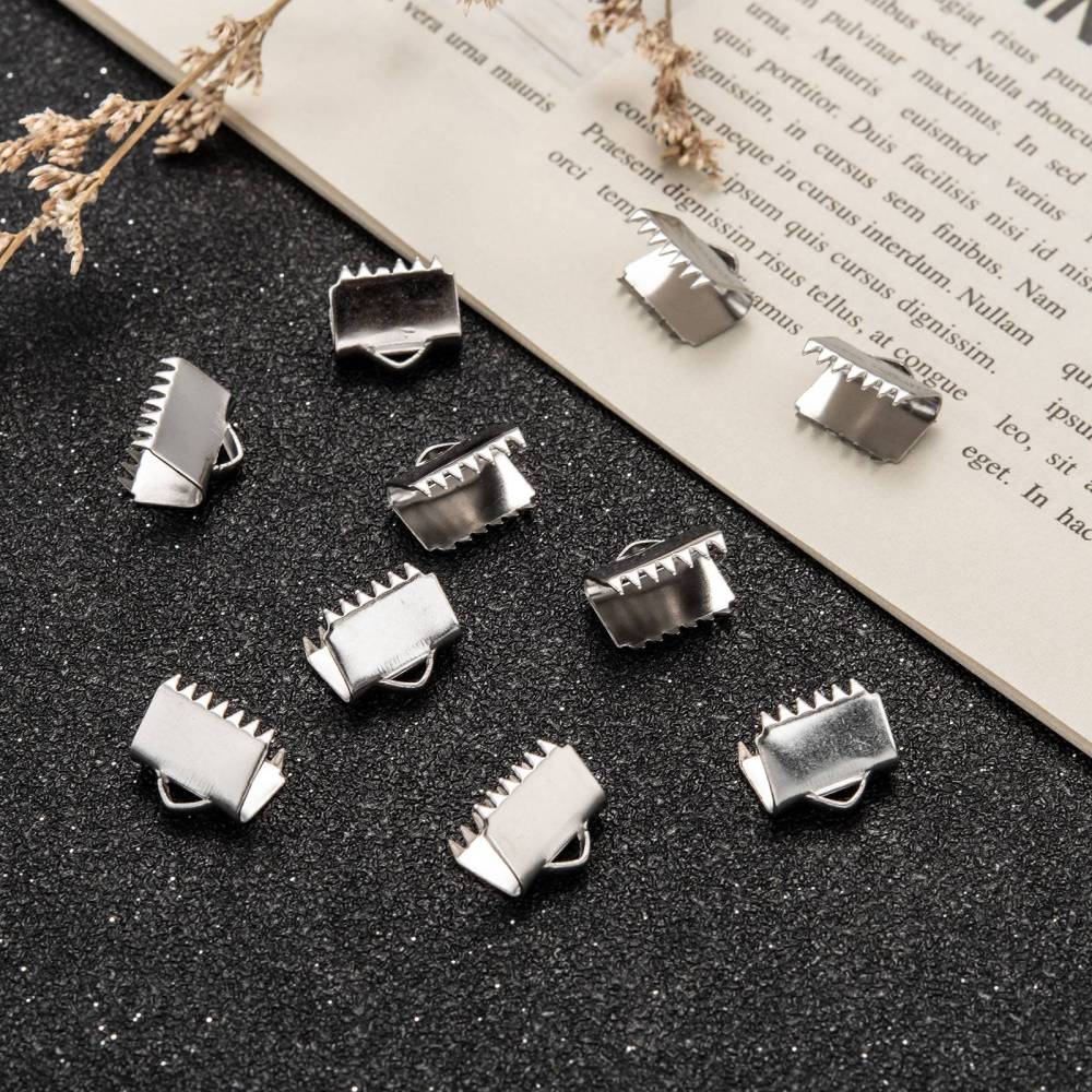 10 fermoirs griffes en acier inoxydable 7, 10 or 13mm