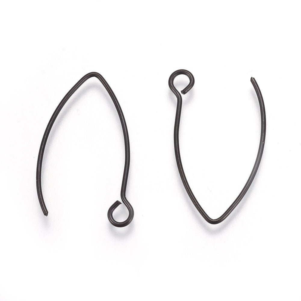 10 crochets pour boucle d'oreille en acier inoxydable hypoallergénique