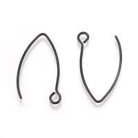 10 crochets pour boucle d'oreille en acier inoxydable hypoallergénique