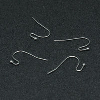 50 pièces (25 paires) crochets pour boucle d'oreille en acier inoxydable hypoallergénique 22mm