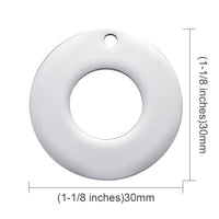 Pendentifs cercles en acier inoxydable