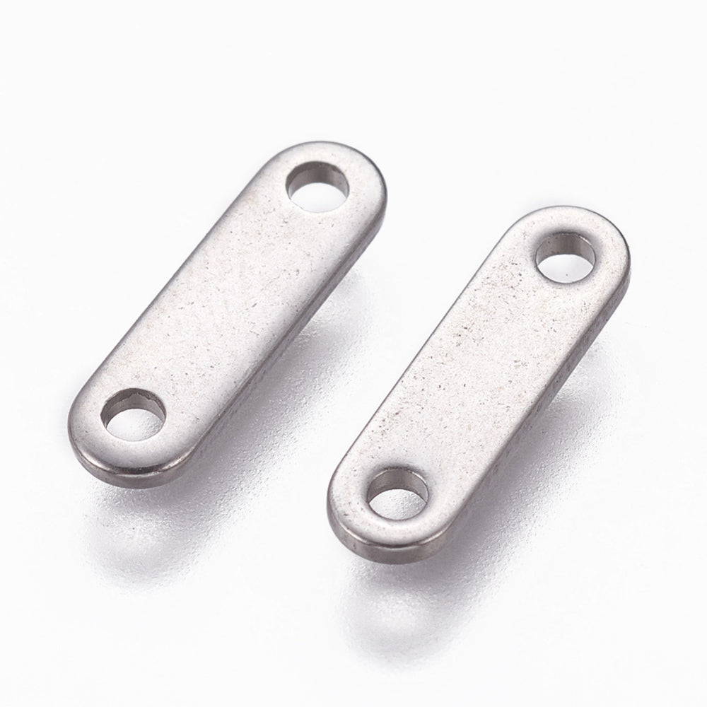 5 Stainless steel chain tabs 12mm