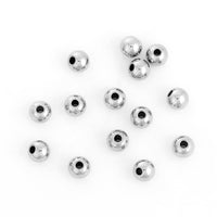 30 Stainless Steel Beads 4mm