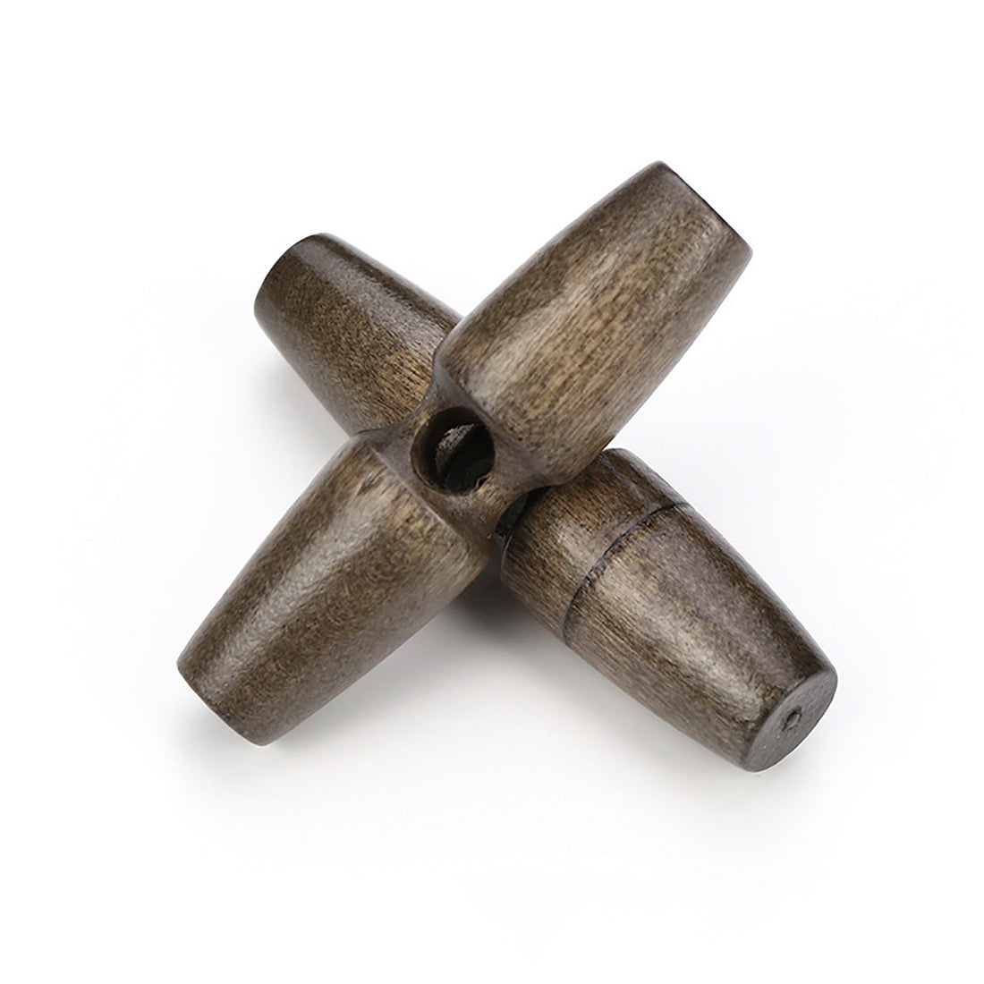 3 boutons de bois couleur marron 3, 4 ou 5cm