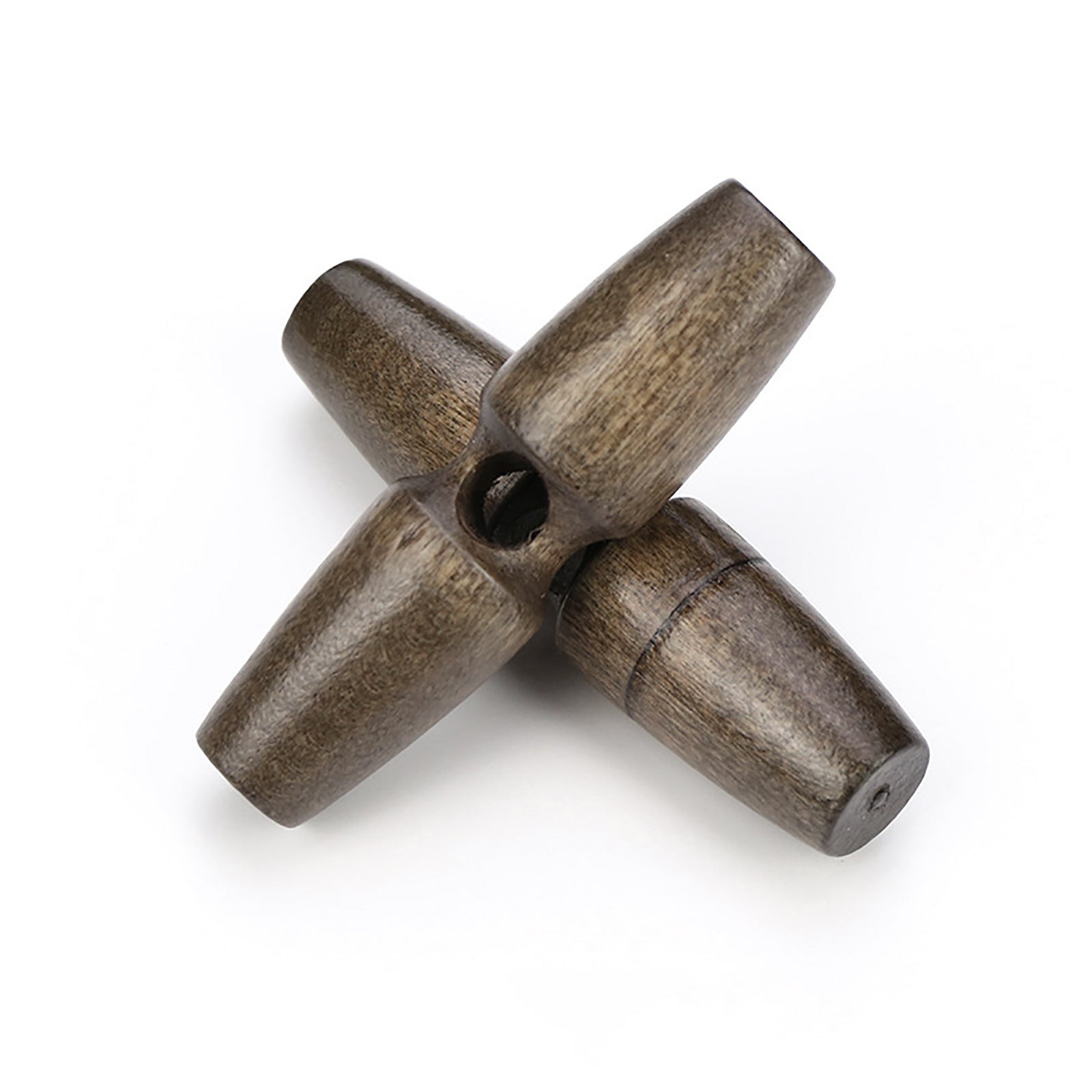 3 boutons de bois couleur marron 3, 4 ou 5cm