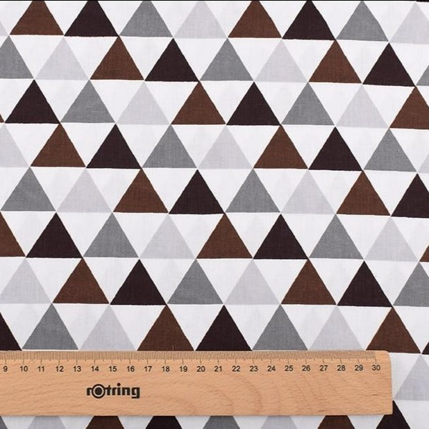 8pcs Tissu de coton sergé imprimé - motifs de renard et d'ours