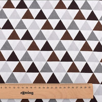 8pcs Tissu de coton sergé imprimé - motifs de renard et d'ours