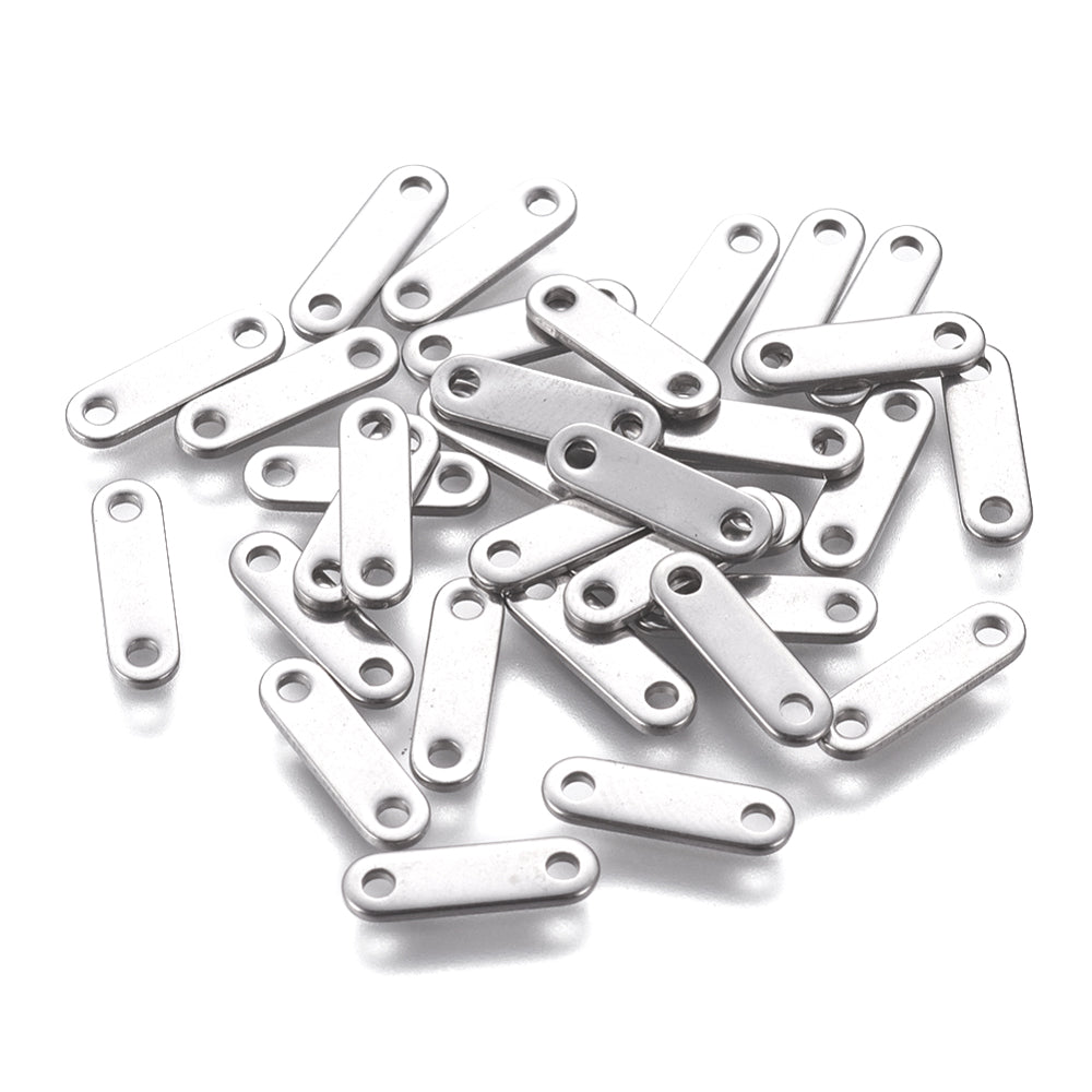 5 Stainless steel chain tabs 12mm