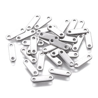 5 Stainless steel chain tabs 12mm
