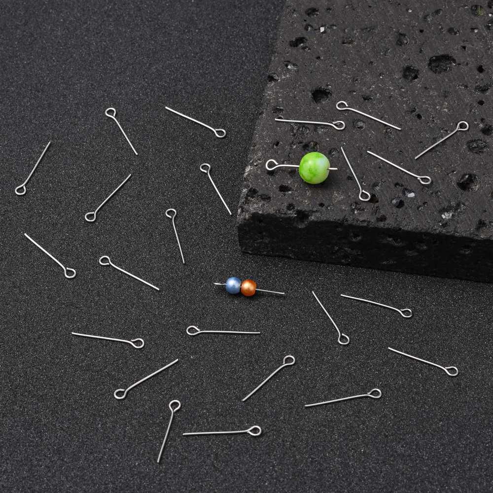 50 Tiges à oeillet en acier inoxydable - 20mm, 30mm, 40mm - hypoallergénique