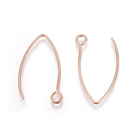 10 crochets pour boucle d'oreille en acier inoxydable hypoallergénique