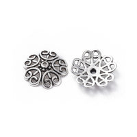 10 Big flower bead caps 18mm  - Nickel free, lead free and cadmium free beadcaps