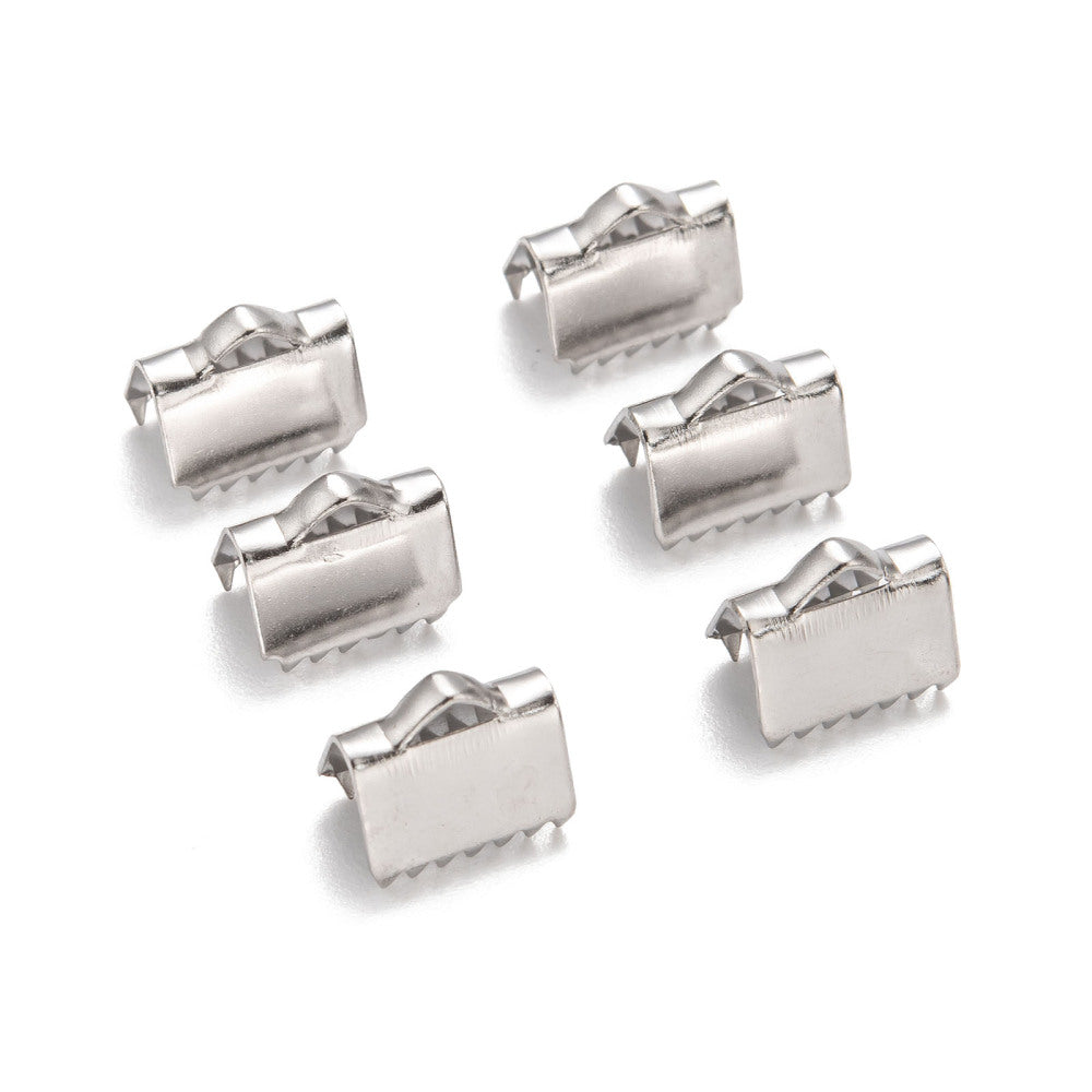 10 fermoirs griffes en acier inoxydable 7, 10 or 13mm