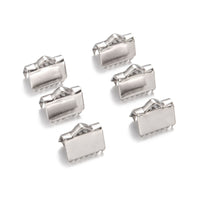 10 fermoirs griffes en acier inoxydable 7, 10 or 13mm