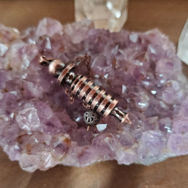 1 Metal dowsing pendulum, Silver, gold, rose gold or antique bronze