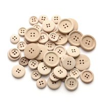 12 Natural unfinished wood buttons 13mm, 15mm, 18mm, 20mm, 25mm