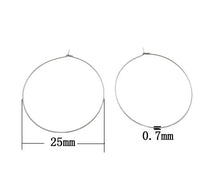 30 Surgical stainless steel hoops - 5 size available