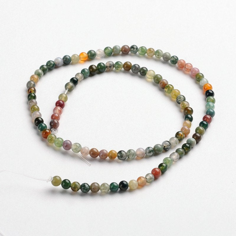 Pierres Naturelles Agate Rondes 4 ou 6mm