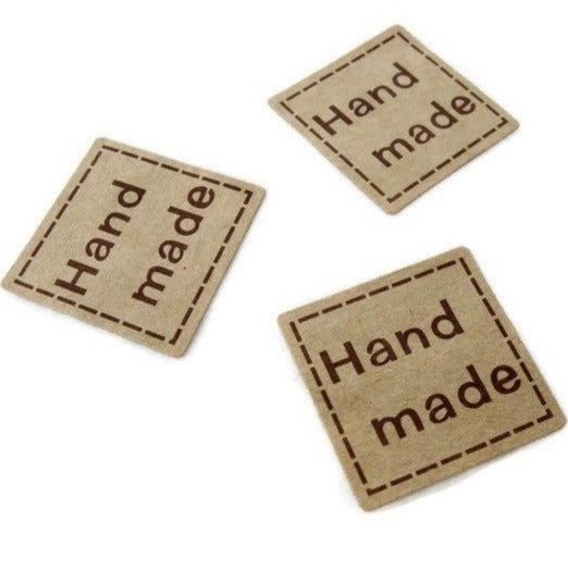 32 Petits Autocollants Carrés Handmade