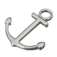 1 Pendentif ancre nautique en acier inoxydable hypoallergénique