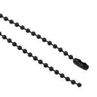 1 Black Stainless Steel Ball Chain 2.5mm - 23.5 inch