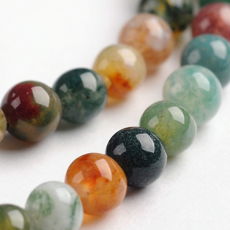 Pierres Naturelles Agate Rondes 4 ou 6mm