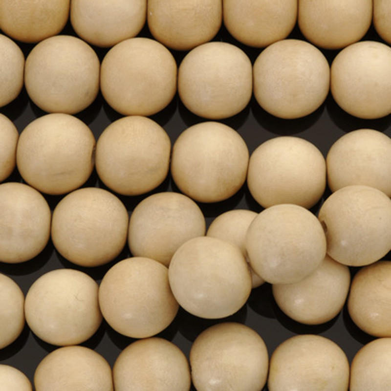 Whitewood 4, 6 or 8mm wood round beads 16 inch strand