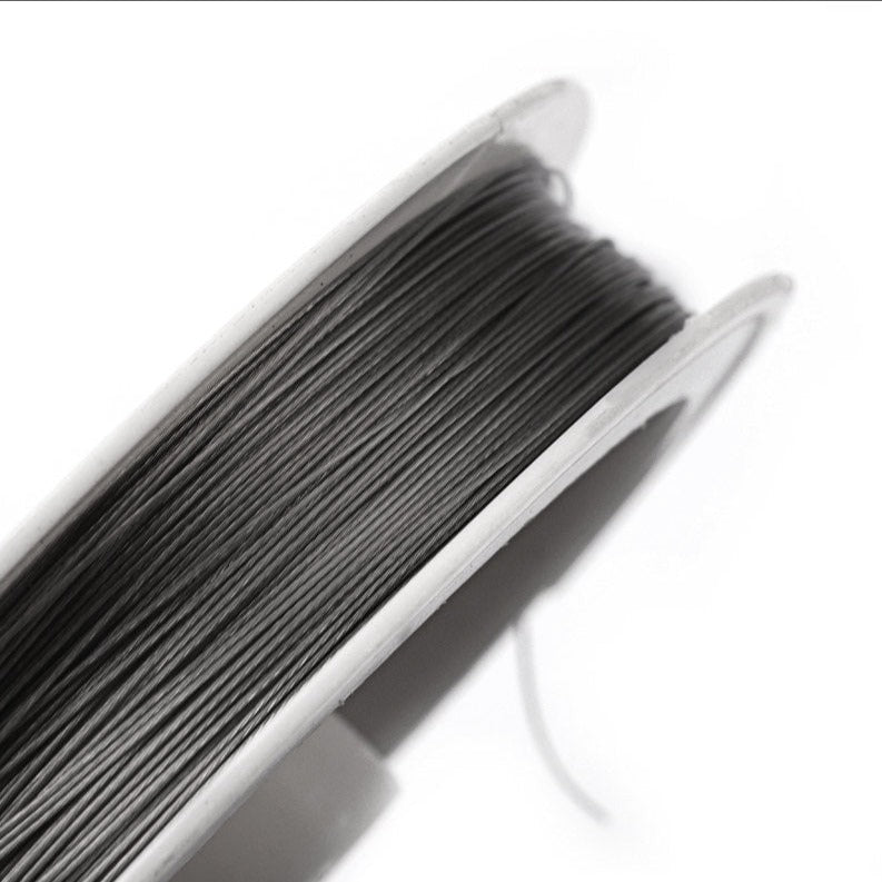 Stainless steel metal wire - Tiger tail beading cord findings - Necklace, bracelet, jewelry making supplies