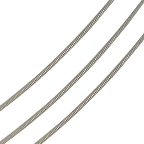Stainless steel metal wire - Tiger tail beading cord findings - Necklace, bracelet, jewelry making supplies