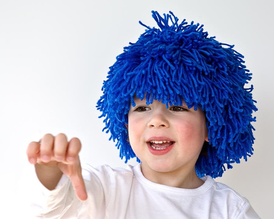 Patron perruque en laine - DIY Costume pour enfant et adulte - Tutoriel PDF