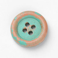 Aqua Button 15mm - set of 6 wood buttons