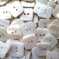 Square MOP buttons - Mother of Pearl Shell Buttons 18mm