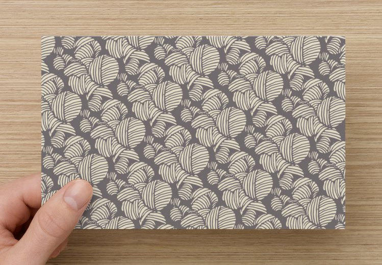 Yarn Balls greeting card - Blank notecard for Knitting Lovers
