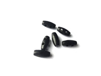 6 tiny wooden Toggle Buttons 15mm - Gold, brown, black or white