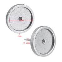 10 Stainless steel ear stud cabochon settings - fits 6, 8, 10 or 12mm cabochons