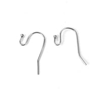 50 pièces (25 paires) crochets pour boucle d'oreille en acier inoxydable hypoallergénique 22mm