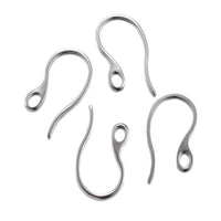 10 pièces (5 paires) crochets pour boucle d'oreille en acier inoxydable hypoallergénique