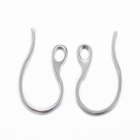 10 pièces (5 paires) crochets pour boucle d'oreille en acier inoxydable hypoallergénique