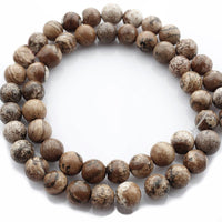 Pierres Naturelles Picture Jasper Rondes 4, 6 ou 8mm