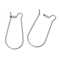 50 crochets pour boucle d'oreille en acier inoxydable hypoallergénique