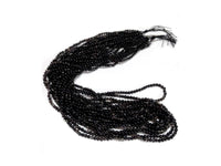 Pierres Naturelles Agate Noire Rondes 4 ou 6mm