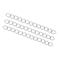 10 Stainless steel extension jewelry chains - Tail extender 50mm - Two sizes available