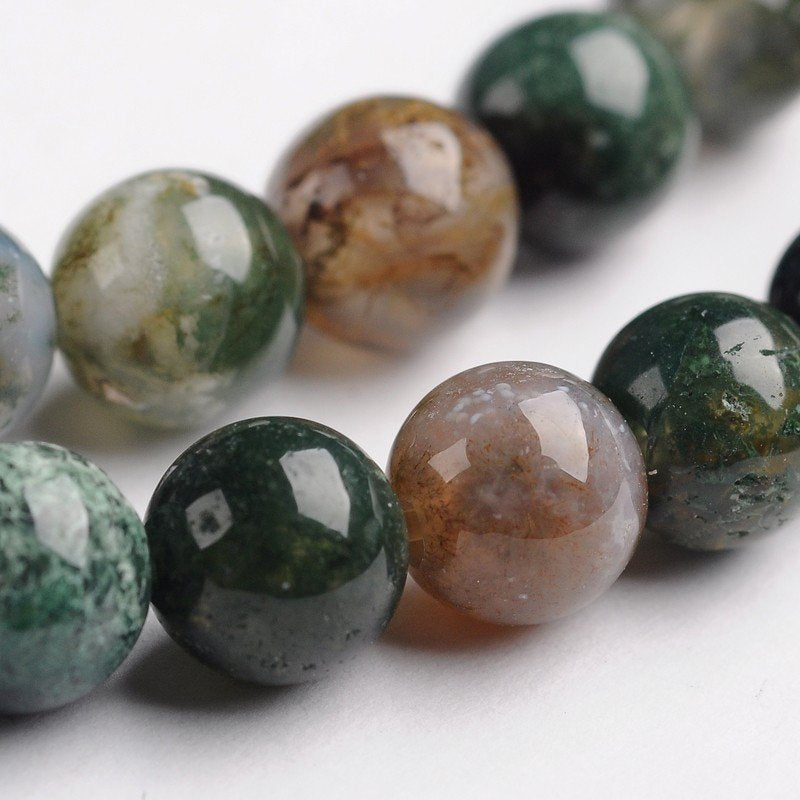 Pierres Naturelles Agate Rondes 4 ou 6mm
