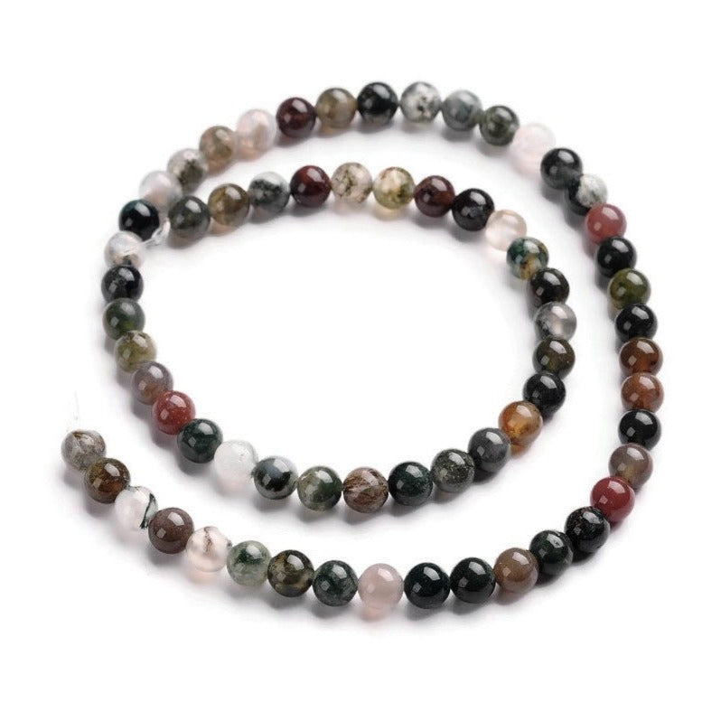 Pierres Naturelles Agate Rondes 4 ou 6mm