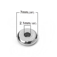 10 Stainless Steel Spacer Beads 4, 5, 6, 7, 8 or 10mm