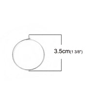 30 Surgical stainless steel hoops - 5 size available